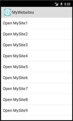 MyWebsites android App screenshot 8